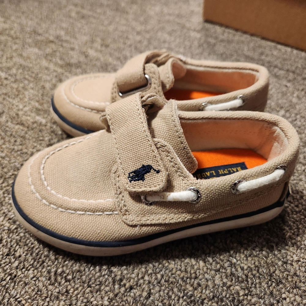 Polo by Ralph Lauren Baby Tan Boat Shoes